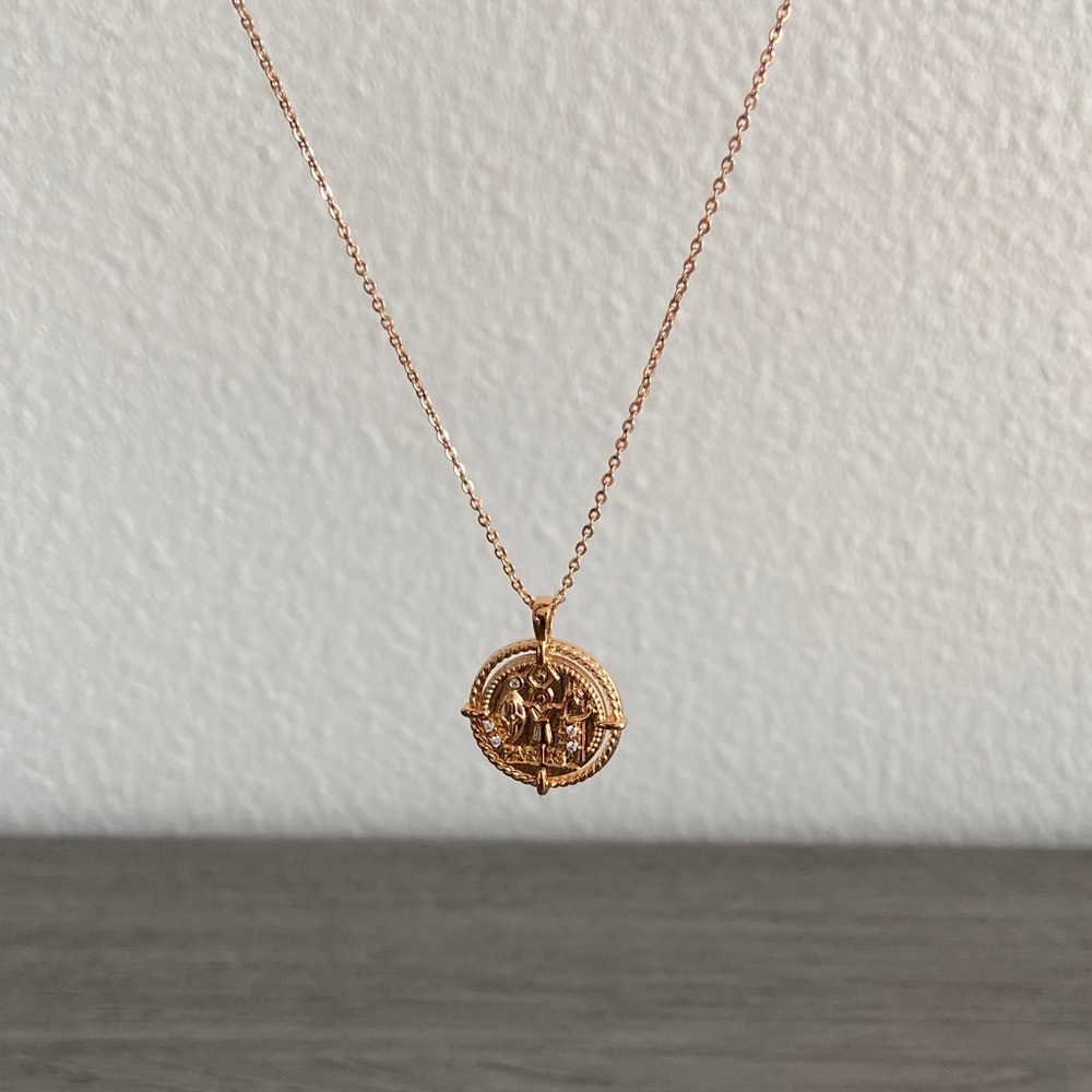 Pretty Bird • Rose Gold Plated Paris Pendant Necklace